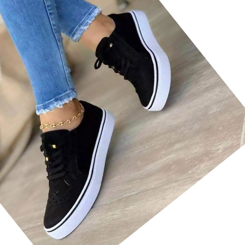 Damen Sneaker mit modischem Textilobermaterial und dämpfender Sohle WW