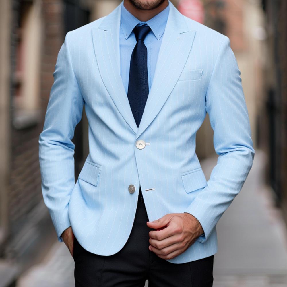 Herren Maßgeschneiderter Nadelstreifen Blazer WW