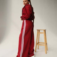 Damen Sportliches Loungewear-Set mit cropped Jacke und bequemen Jogginghosen WW