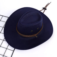 Damen Outdoor Cowboyhut aus weichem Mikrofaser-Wildleder mit Kordelzug WW