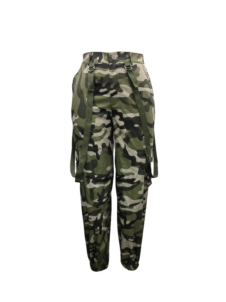 WW | Damen Gerade Bein Camo Taktische Hose