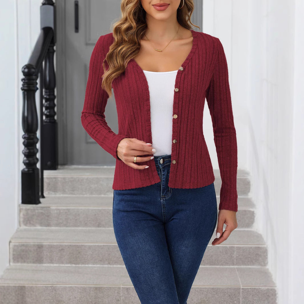 Damen Strickjacke im Rippdesign WW