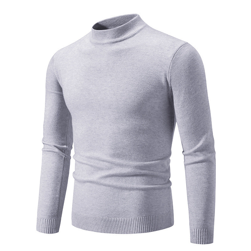 Herren Rollkragenpullover aus weichem Strickmaterial WW