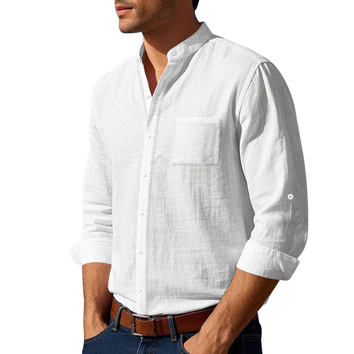 Herren leichtes Leinenhemd W&W Mode