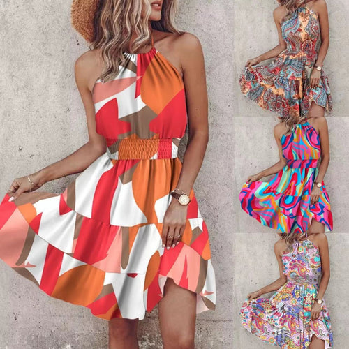 W&W Mode | Ärmelloses Kleid mit gerafftem Gummizug für Frauen im mittleren Alter
