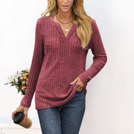 Damen gestreifter Pullover im lässigen Schnitt von WW