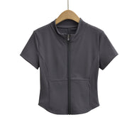 Damen Sportliche Kurzjacke mit praktischem Reißverschluss und Seitentaschen WW