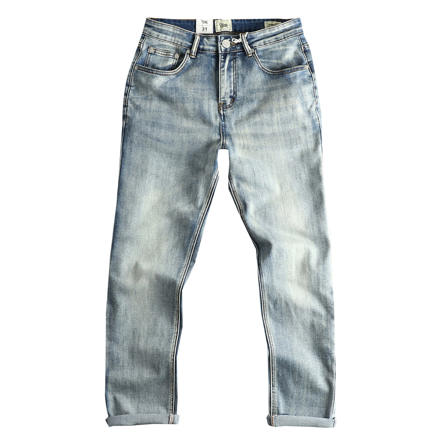 Damen Slim-Fit Jeans mit lässigen Fransen WW