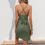 Femme Wickelmini Kleid mit Rüschendetail WW