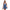 Damen Denim Jumpsuit mit Volant und verstellbarem Taillenzug WW