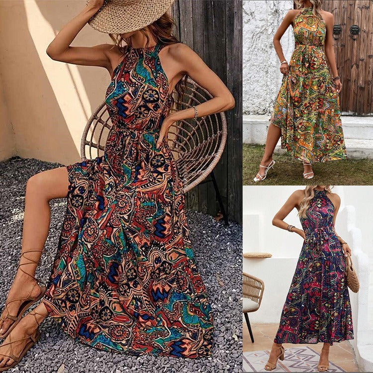 WW | Vintage Bohemian Halterkleid