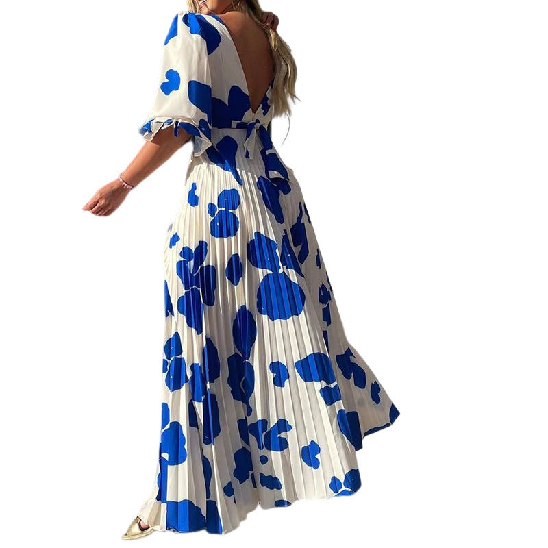 WW | Elegantes bedrucktes Kleid in modischer Passform