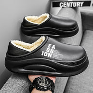 Damen Bequeme Hausschuhe mit warmem Innenfutter und rutschfester Sohle WW
