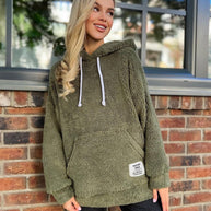 Damen Kuscheliger Kapuzenpullover aus Fleece WW