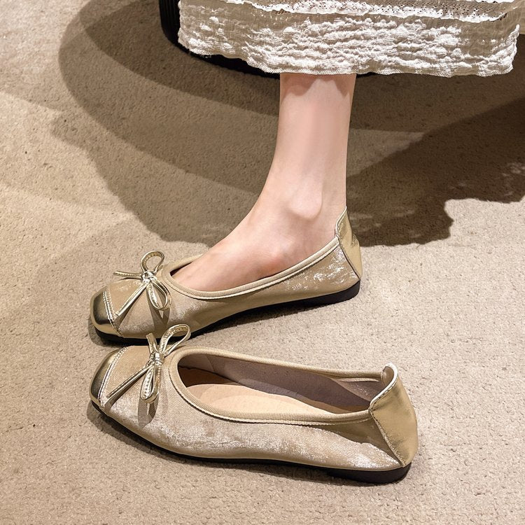 Damen Ballerinas mit eleganten Schleifenakzenten und komfortabler Sohle W&W Mode