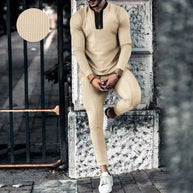 Herren Sportliches Langarm-Thermooberteil mit Reißverschluss und eng anliegendem Schnitt WW