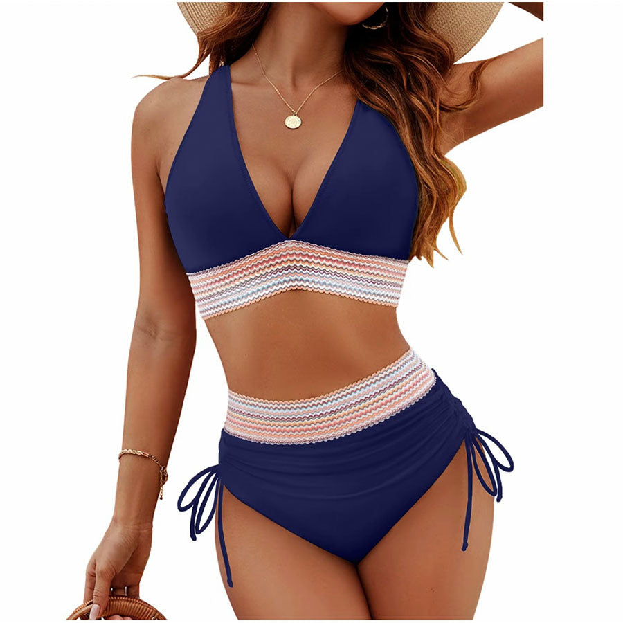 Damen Anpassbares Hochtailliertes Bikini Set WW