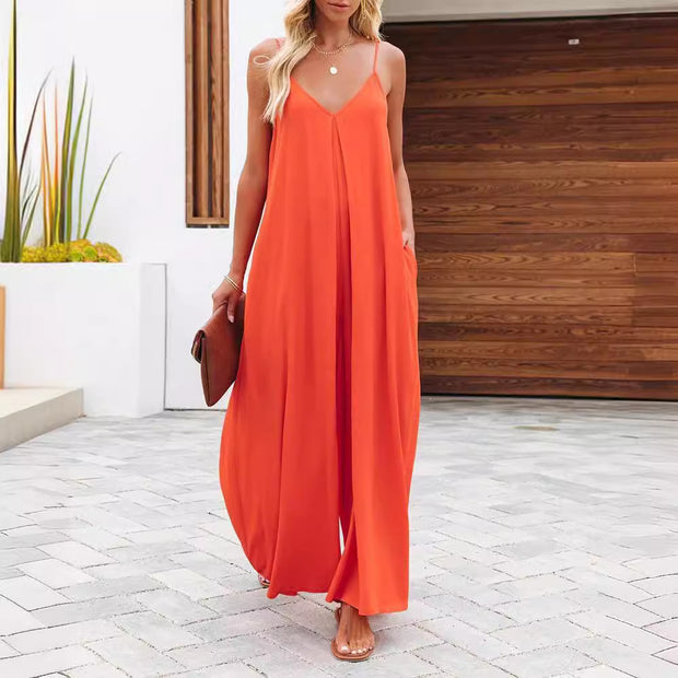 Damen luftiges Maxikleid