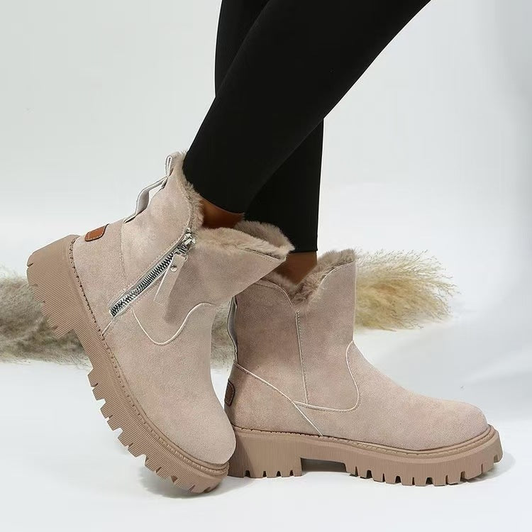 Damen Winterstiefel mit weichem Futter und robustem Profil WW