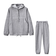 Damen Bequemes Sweatshirt und lockere Jogginghose Set WW