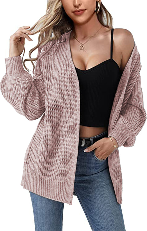 Damen Strickcardigan mit lässiger Oversized-Passform WW