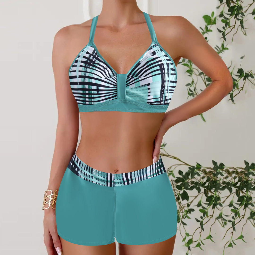 W&W Mode – Bikini mit hoher Taille und geometrischem Muster