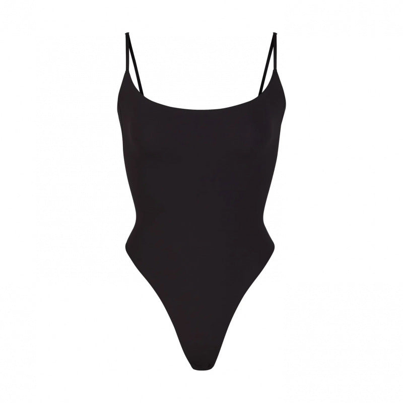 Damen Luxus Verstellbarer Träger Bodysuit WW