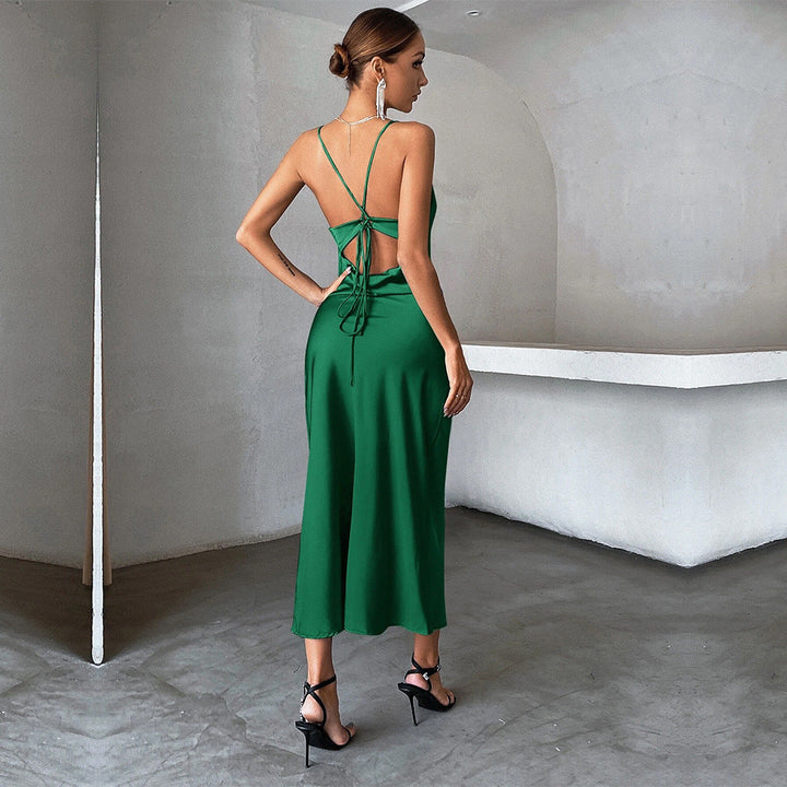 Damen elegante und fließende Abendkleid W&W Mode