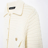 Damen Strickjacke mit Taschen und Knopfverschluss WW