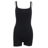 Damen sportliches Jumpsuit mit praktischen Trägern und elastischen Akzenten WW