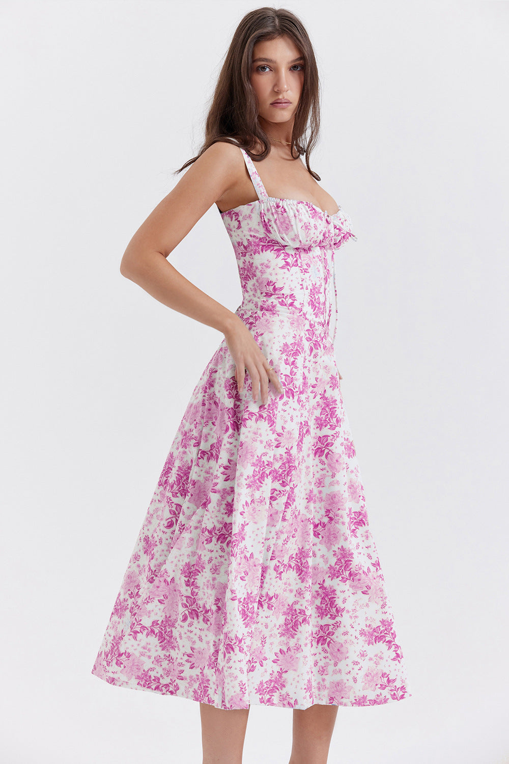 W&W Mode | Ärmelloses Korsatz Kleid Sommerkleid