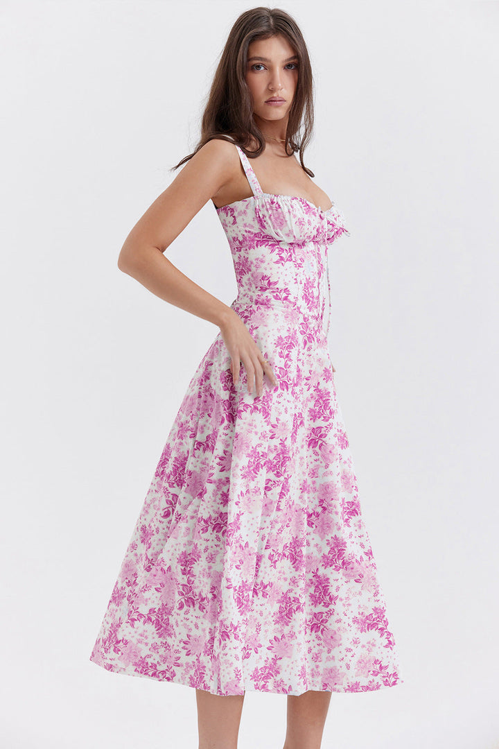 W&W Mode | Ärmelloses Korsatz Kleid Sommerkleid