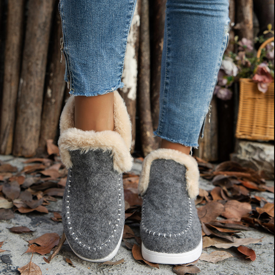 Damen Bequeme gefütterte Sneaker mit elegantem Klettverschluss und rutschfester Sohle WW