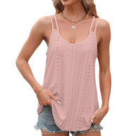 WW | Unifarbene Rundhals Ärmellose Camisole Top