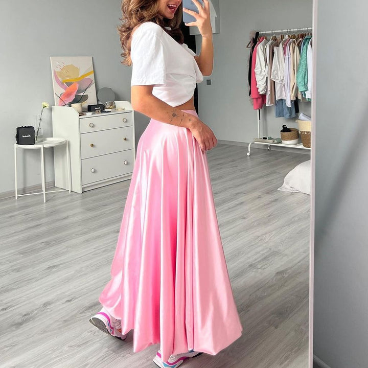 Damen elegantermaxirock mit fließendem Schnitt W&W Mode