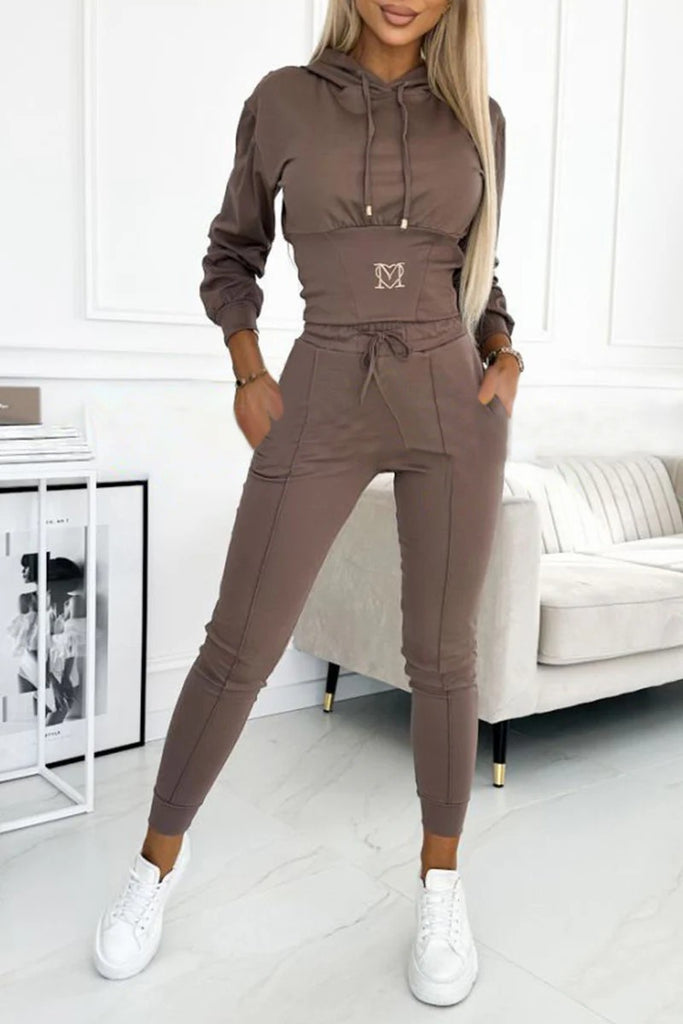 Femme Stylisches Sportliches Trainingsanzug Set WW