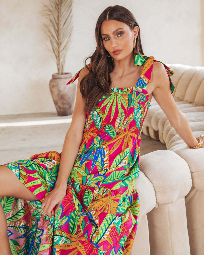 WW | Beach Vacation Gestuftes Kleid