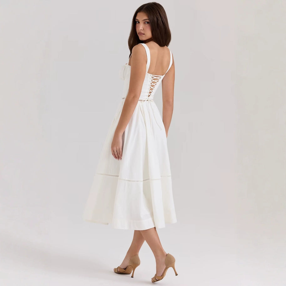 Damen Sommerliches Viskosekleid mit raffinierten Rüschendetails WW