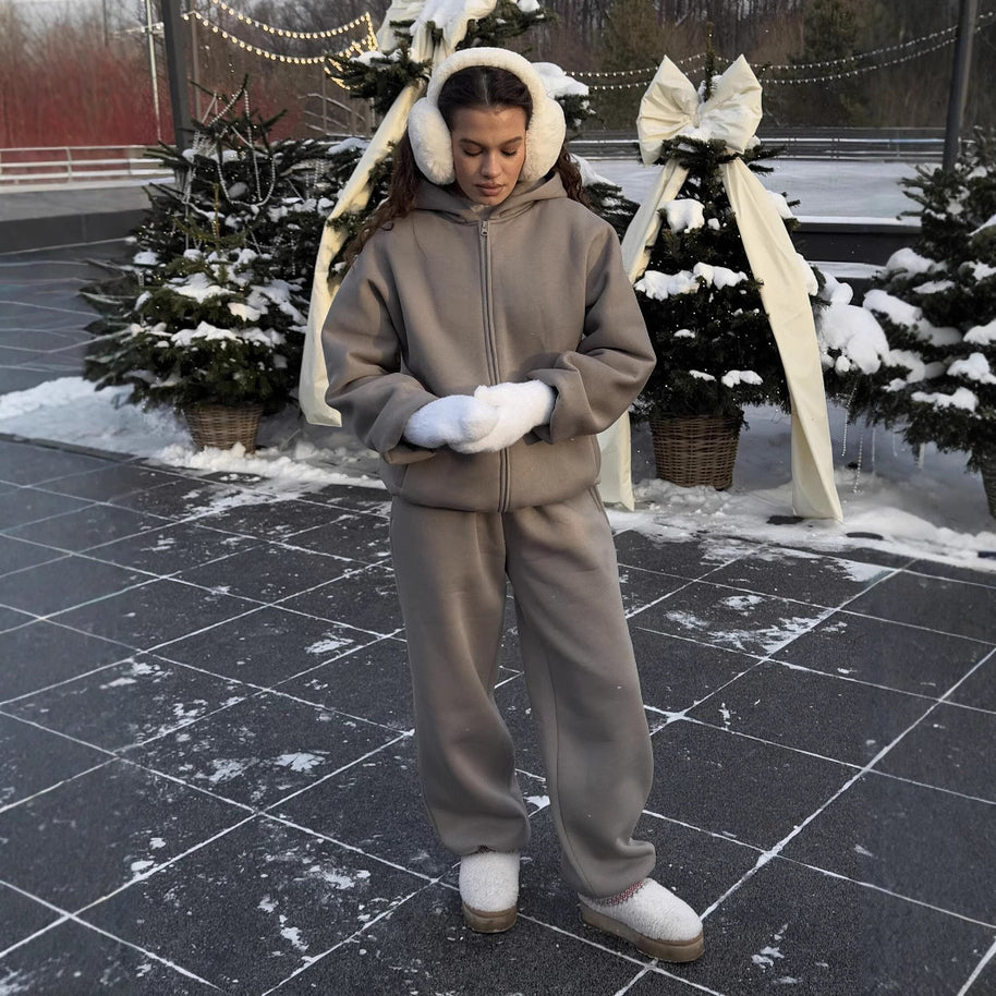 Damen Bequeme und stylische Kapuzenjacke WW