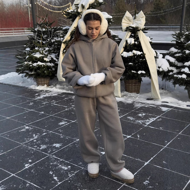 Damen Bequeme und stylische Kapuzenjacke WW