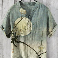 WW | Japanisches Hemd Aus Leinenmix