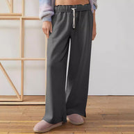 Damen weite Freizeit-Hose mit elastischem Bund und Kordelzug WW