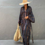 Damen Kaftan Kleid WW