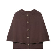 Damen Strick Poncho WW