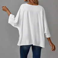 Damen oversized T-Shirt mit weitem Schnitt und moderner Silhouette WW