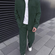 Herren Freizeitanzug mit modischem Streifenmuster und praktischen Taschen WW