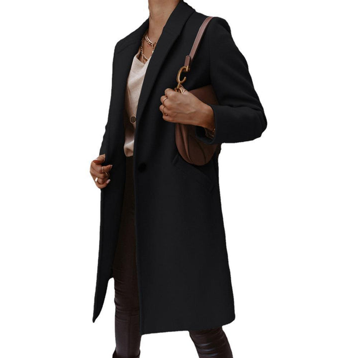 Damen Wollmantel mit elegantem Revers und zeitlosem Schnitt W&W Mode