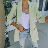 Damen Eleganter Oversized Blazer mit strukturiertem Schnitt und lässigen Details WW