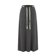 Damen Sportlicher Maxiröcke mit verstellbarem Bund WW