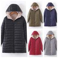 Damen Steppjacke mit weichem Teddyfutter und praktischer Kapuze WW